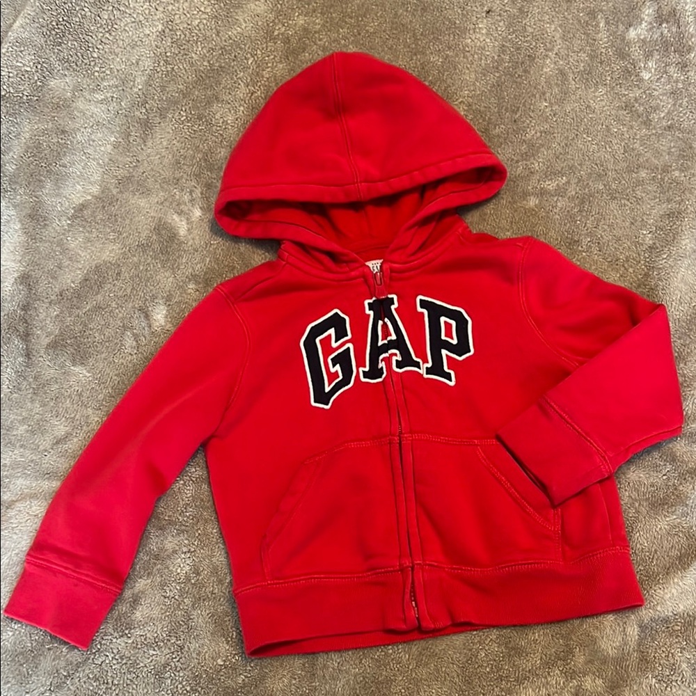 GAP Red Hoodie Sweatshirt with Logo